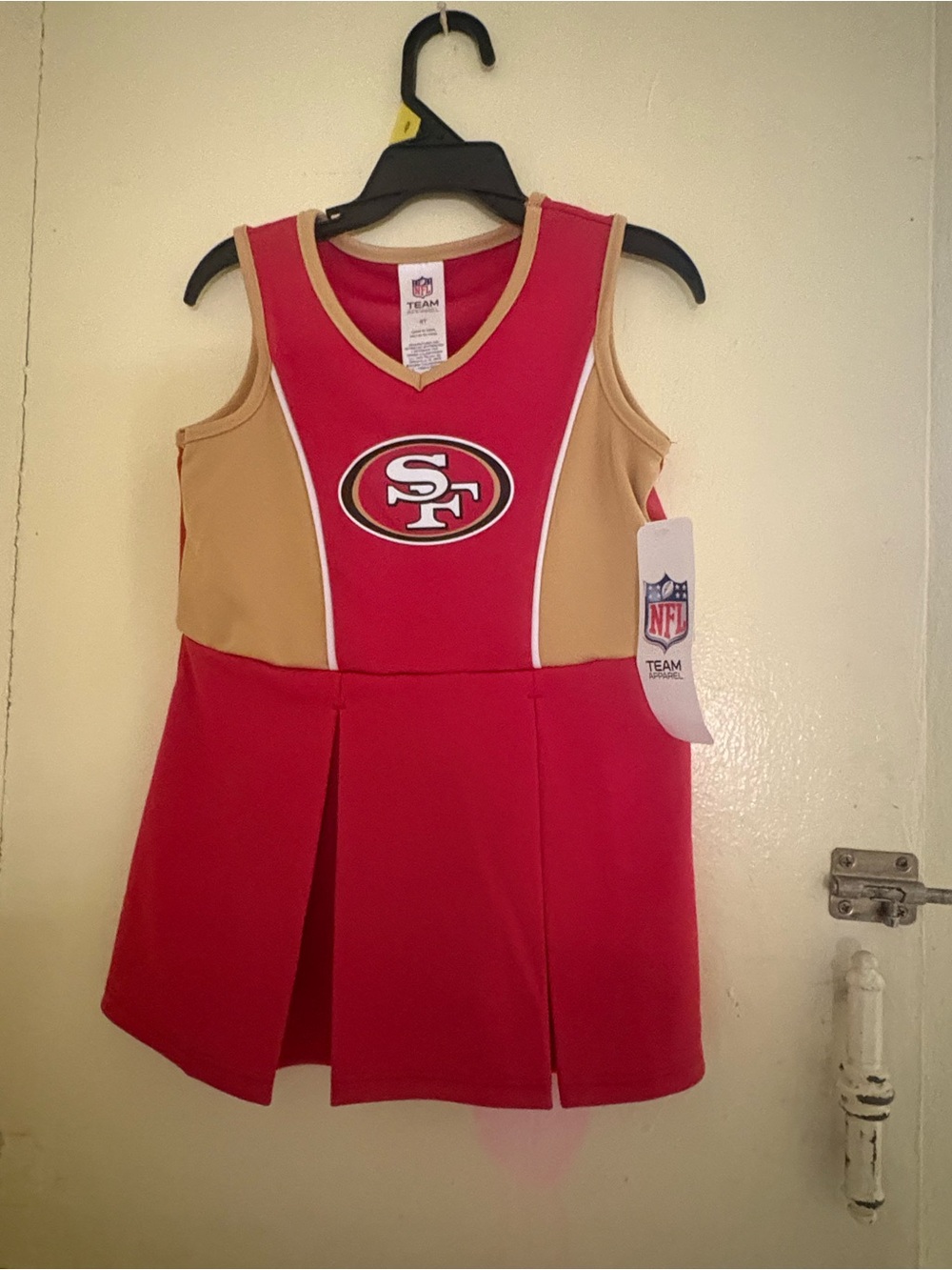 NFL Girls Red and Gold San Francisco 49ers Cheer Dress
